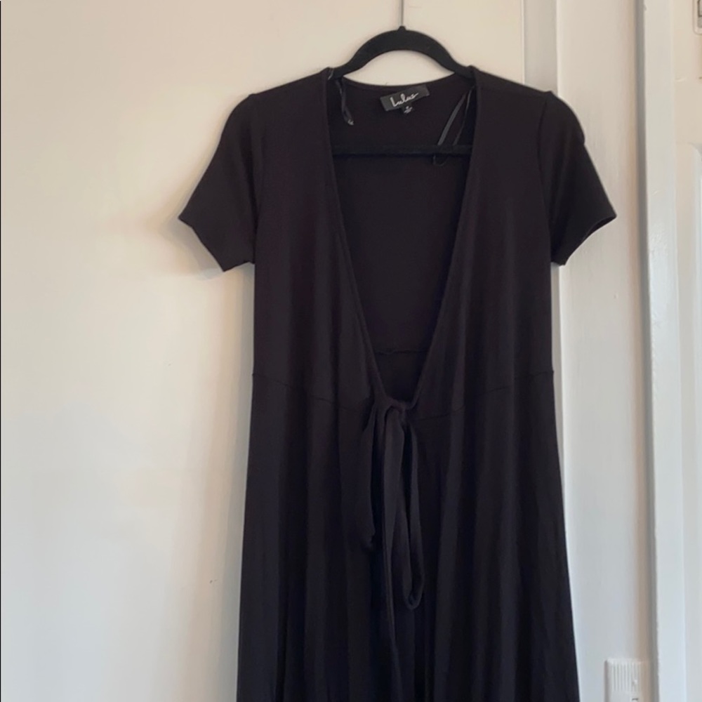 Lulus black maxi dress.